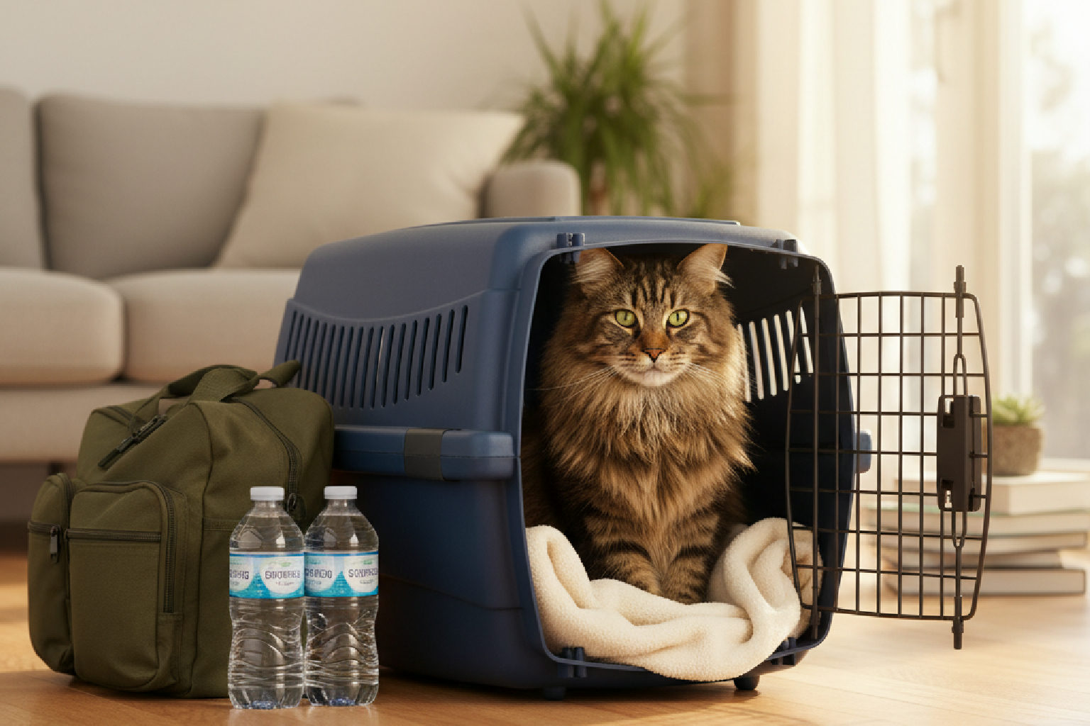 Hurricane Evacuation with Cats: Carrier, Records, and Calming Tips