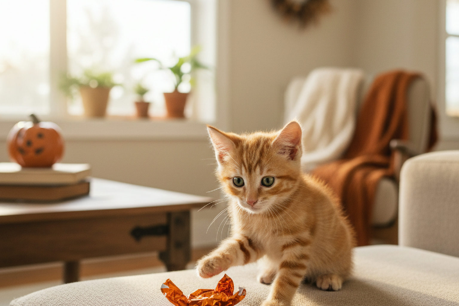 Halloween Candy and Wrapper Dangers for Cats: What to Know